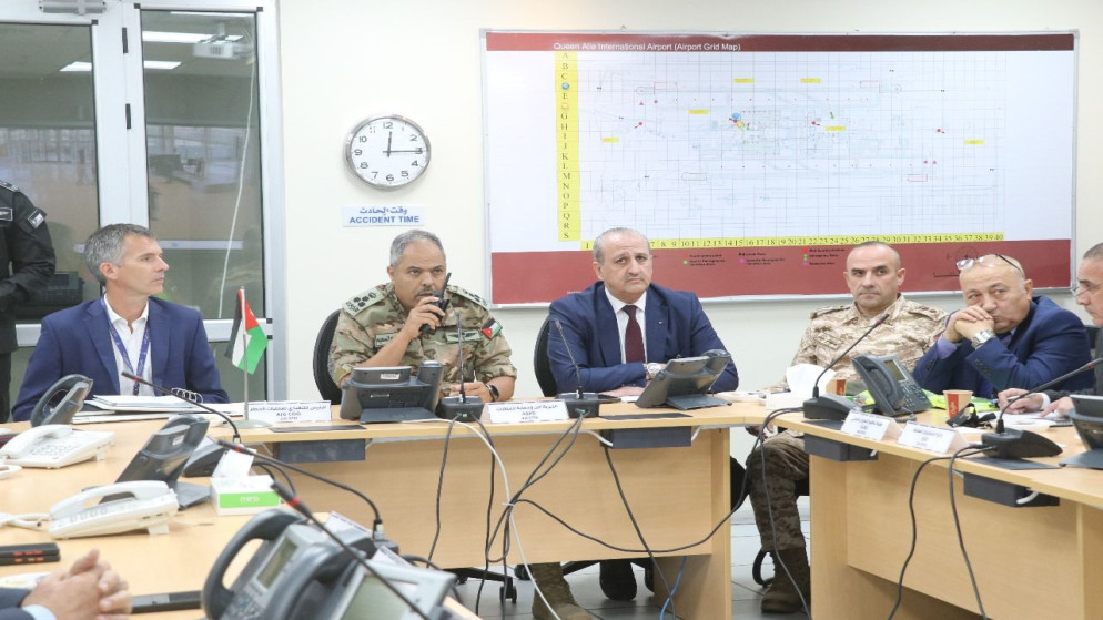 أمن وحماية المطارات تنفذ تمرينا أمنيا "درع المطار".