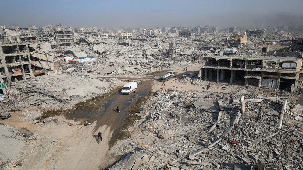 آثار الدمار في غزة. (رويترز)