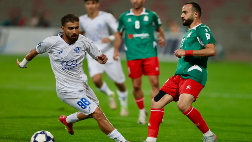 تعادل الوحدات مع استقلال طهران في دوري أبطال آسيا 2. (نادي الوحدات)