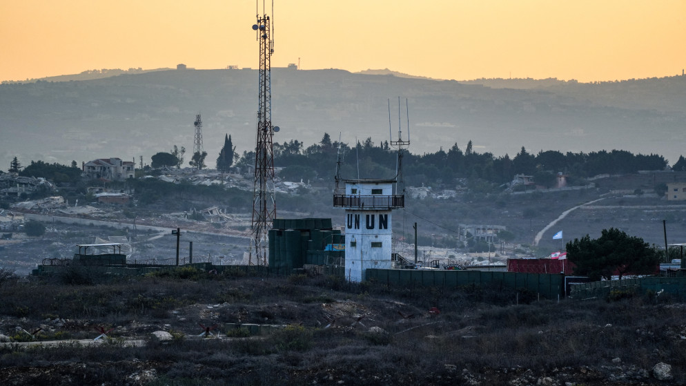 موقعٌ للأمم المتحدة في جنوب لبنان قرب الحدود مع الأراضي المحتلة، 2 تشرين الثاني 2025 . (رويترز)