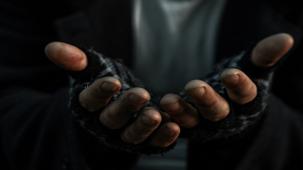 صورة تعبيرية لمتسوّل. (shutterstock)