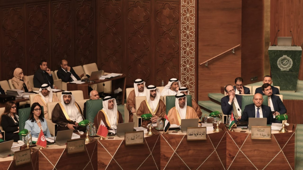 مندوب الأردن الدائم لدى جامعة الدول العربية أمجد العضايلة يشارك في اجتماع مجلس وزراء العدل العرب.