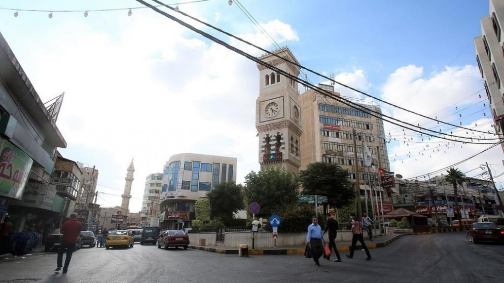 ميدان الساعة في محافظة إربد. (المملكة)