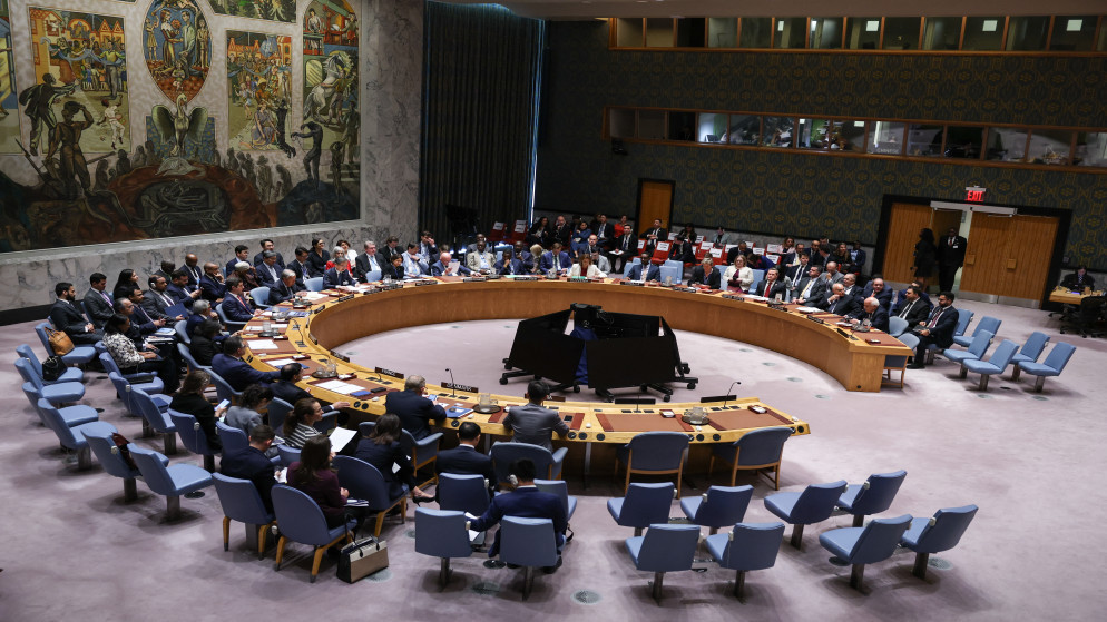 جلسة لمجلس الأمن في 23 أيلول 2025. (أ ف ب)