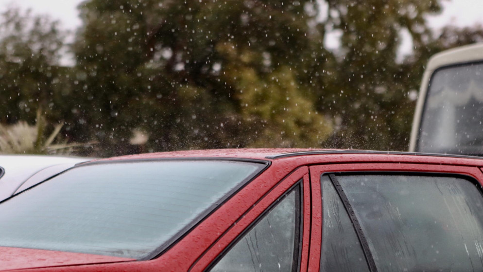 صورة أرشيفية لتساقط الأمطار في عمّان. (المملكة)