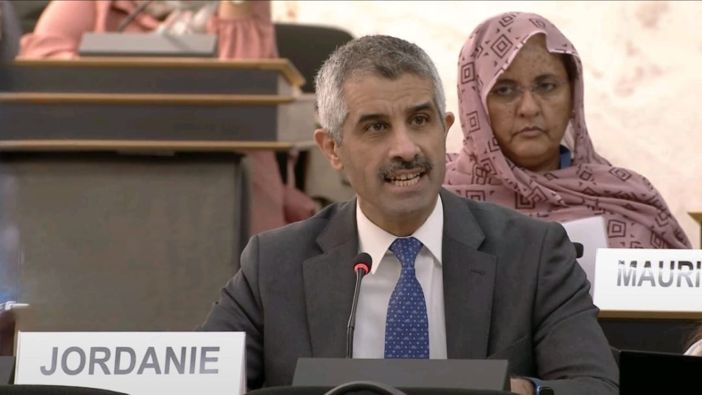 المندوب الدائم للأردن لدى الأمم المتحدة في جنيف، السفير أكرم الحراحشة.