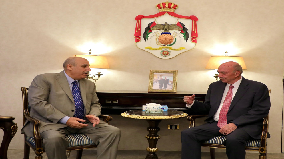 رئيسا مجلسي الأعيان فيصل الفايز، والنواب مازن القاضي