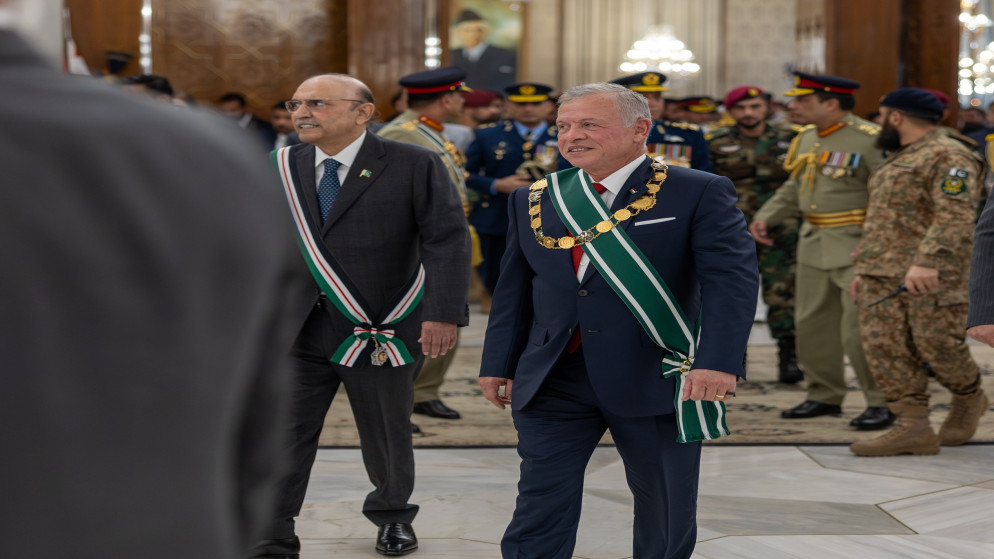 جلالة الملك عبدالله الثاني والرئيس الباكستاني آصف علي زرداري.