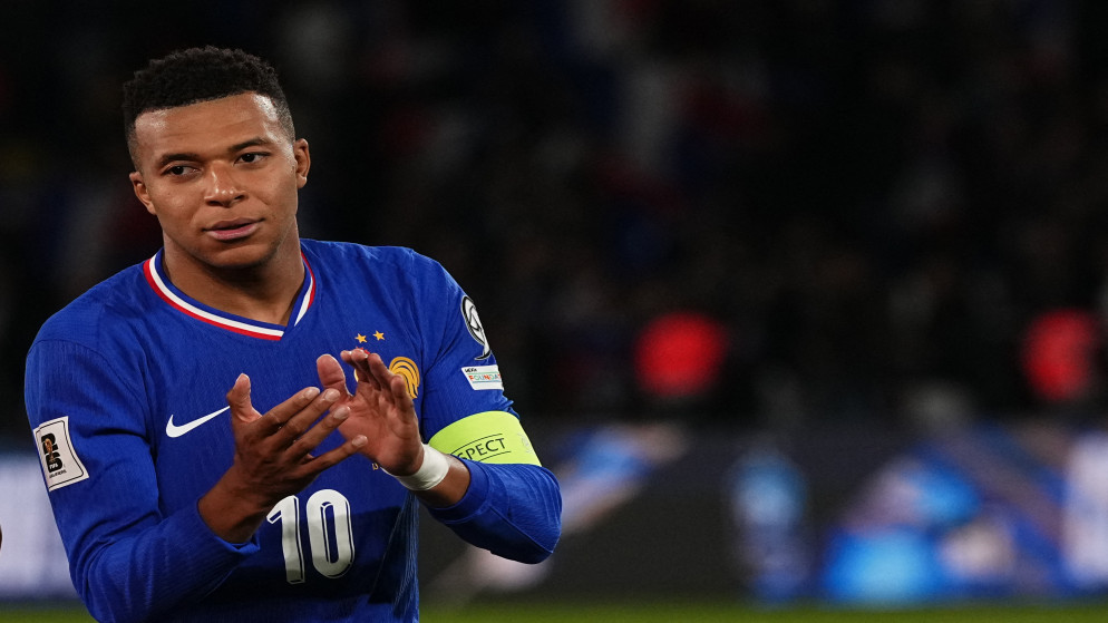 كيليان مبابي، مهاجم منتخب فرنسا رقم 10. باريس، 13 تشرين الثاني 2025. (أ ف ب)