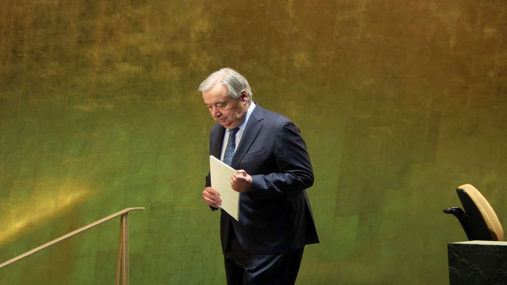 الأمين العام للأمم المتحدة أنطونيو غوتيريش