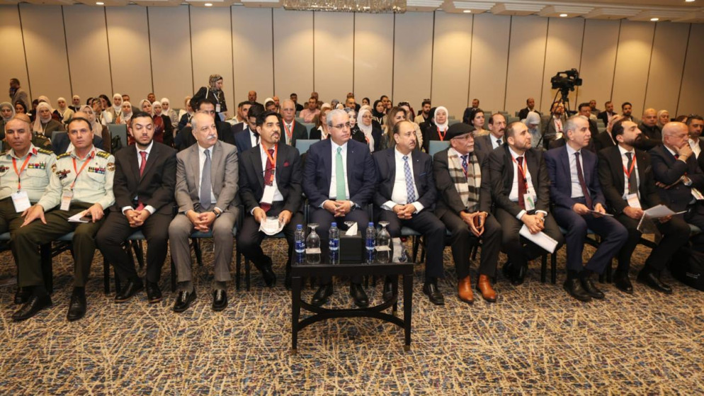 وزير الصحة إبراهيم البدور خلال افتتاحه مؤتمر جراحة السمنة الدولي الخامس