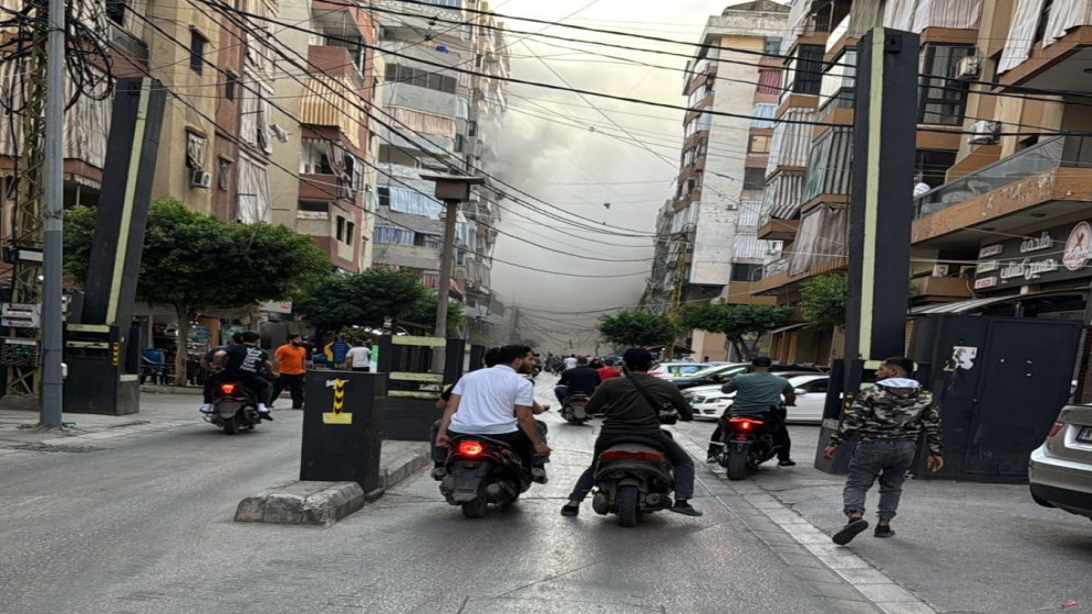 استهداف إسرائيلي للضاحية الجنوبية. (وسائل التواصل الاجتماعي)