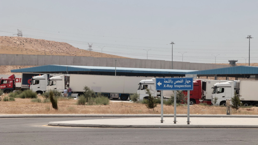 صورة توضيحية لساحات مركز جمرك عمّان الجديد. (المملكة)