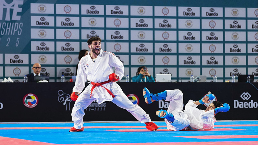 لاعب المنتخب الوطني للكراتيه عفيف غيث