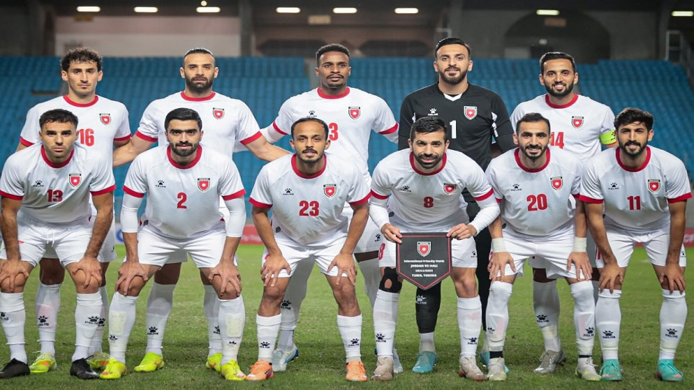 لاعبو المنتخب الوطني لكرة القدم.