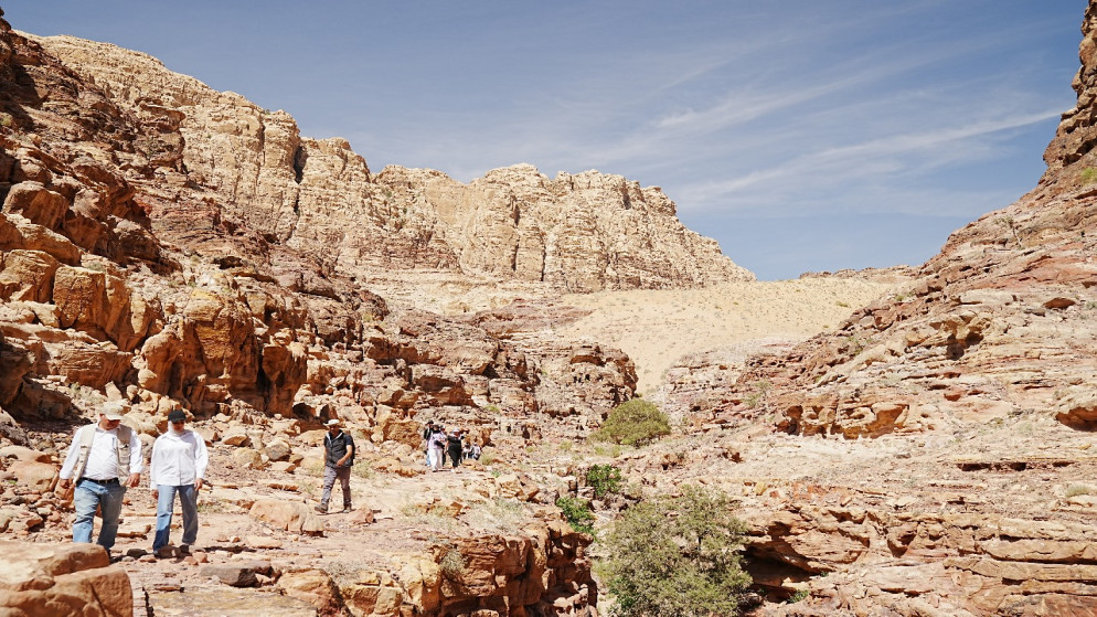 جانب من "مسار الخرمة" لاستقطاب سياحة المغامرة في البترا. (سلطة إقليم البترا)