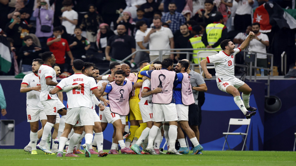 لاعبو المنتخب الوطني.