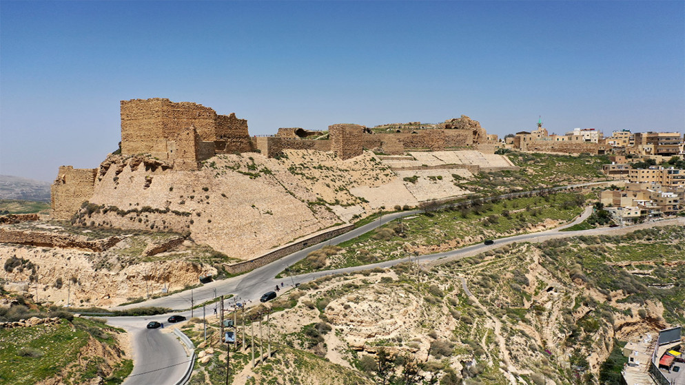 منظر عام لقلعة الكرك.