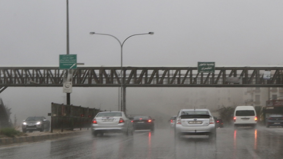 أجواء ماطرة في العاصمة عمّان. (المملكة)