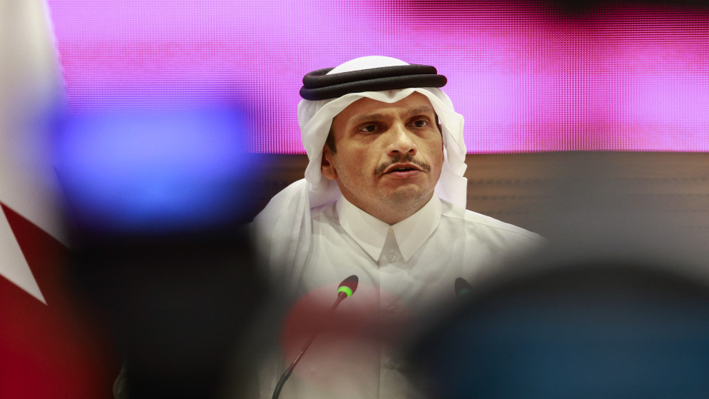 رئيس الوزراء القطري الشيخ محمد بن عبد الرحمن آل ثاني. (أ ف ب)