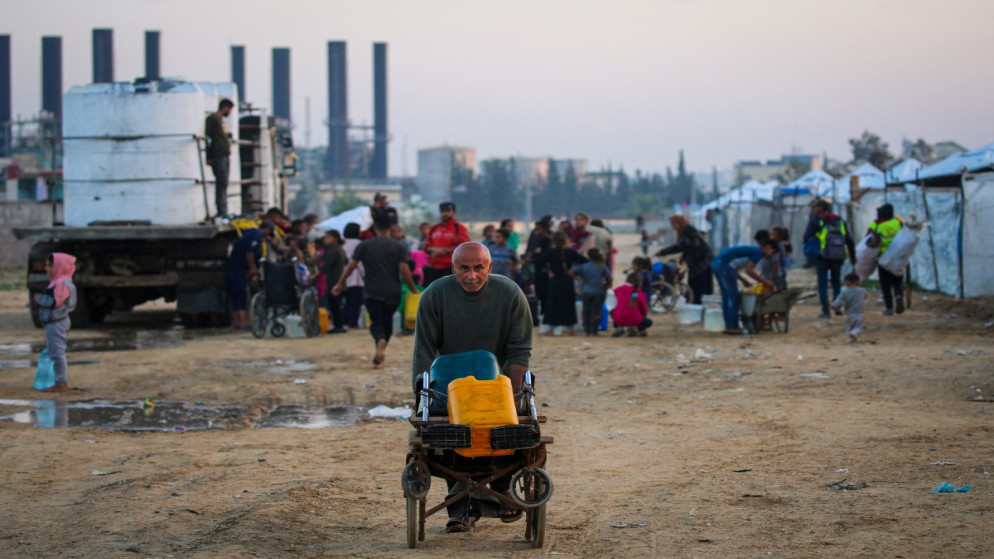 مخيم النصيرات للنازحين الفلسطينيين وسط قطاع غزة، 4 كانون الأول 2025.(أ ف ب)