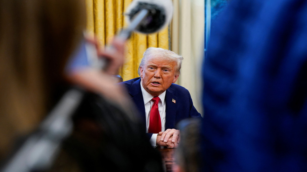 الرئيس الأميركي دونالد ترامب يتحدث في البيت الأبيض في واشنطن، الولايات المتحدة الأميركية، 3 فبراير 2025. رويترز