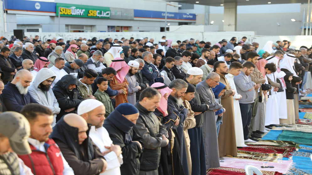 صلاة عيد الفطر في العاصمة عمّان.31/3/2025. (فهد الهندي/المملكة)