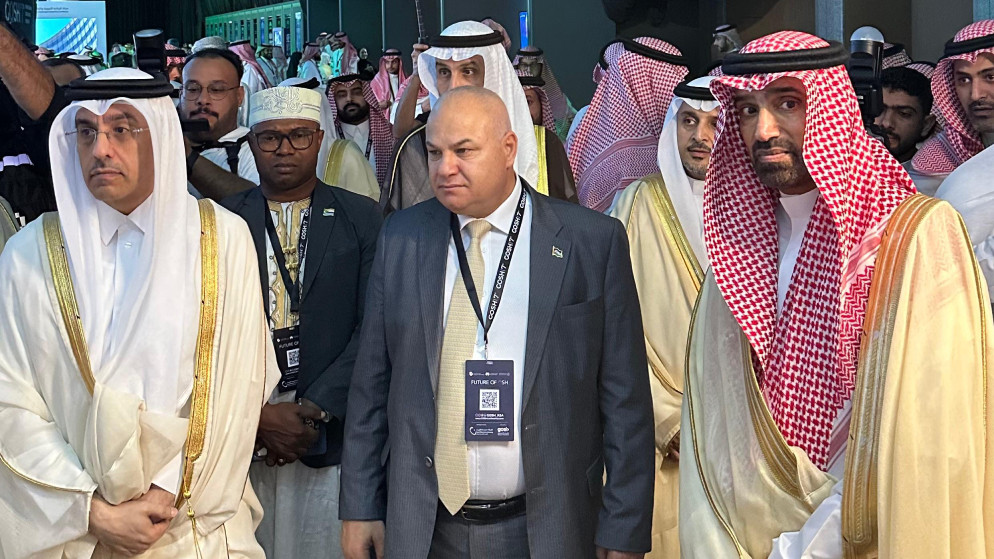 وزير العمل خالد البكار يشارك بالمؤتمر الدولي للسلامة والصحة المهنية في الرياض. (وزارة العمل)