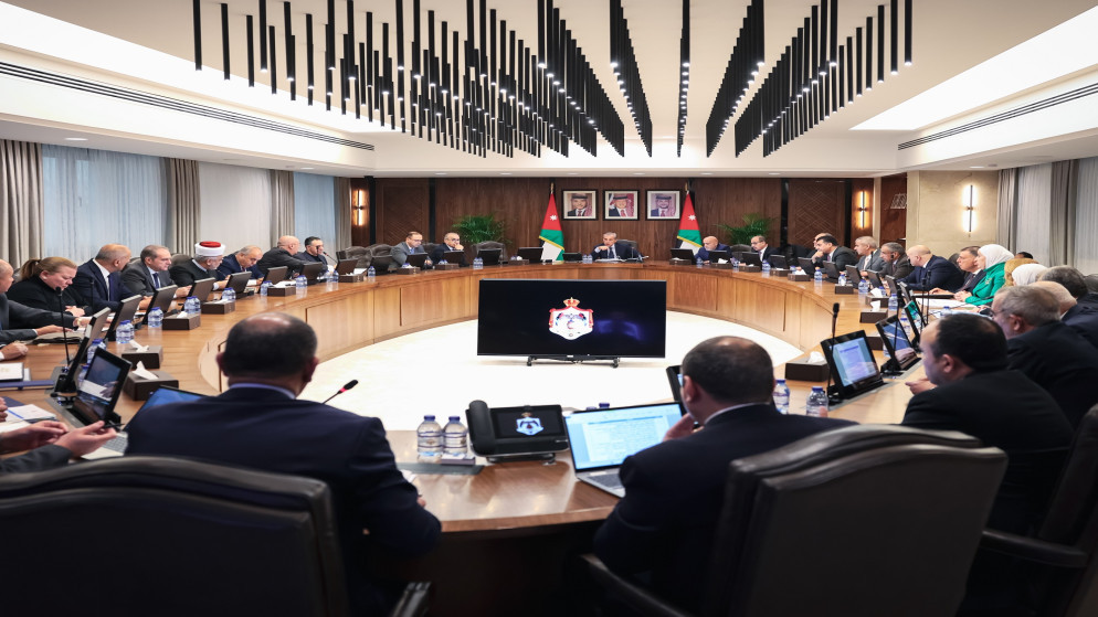جلسة مجلس الوزراء برئاسة رئيس الوزراء جعفر حسان. (رئاسة الوزراء)