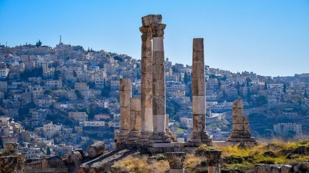 منظر لجبل القلعة في العاصمة عمّان. (istock)