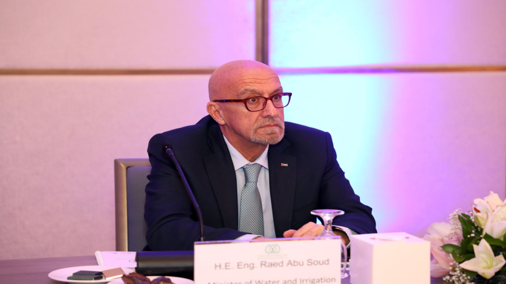 وزير المياه والري رائد أبو السعود. 10 أيار 2025.