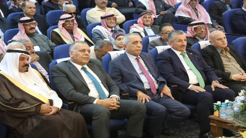 وزير الثقافة مصطفى الرواشدة خلال حفل اختيار لواء الشوبك مدينة الثقافة الأردنية لعام 2025. 13 أيار 2025. (وزارة الثقافة)