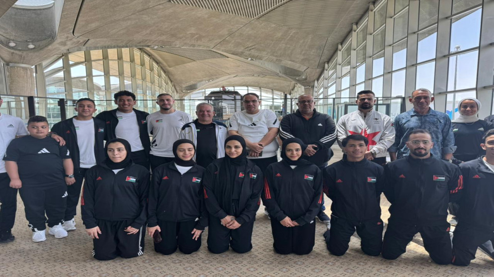 منتخب الكاراتيه. (الصفحة الرسمية للاتحاد الأردني للكاراتيه).