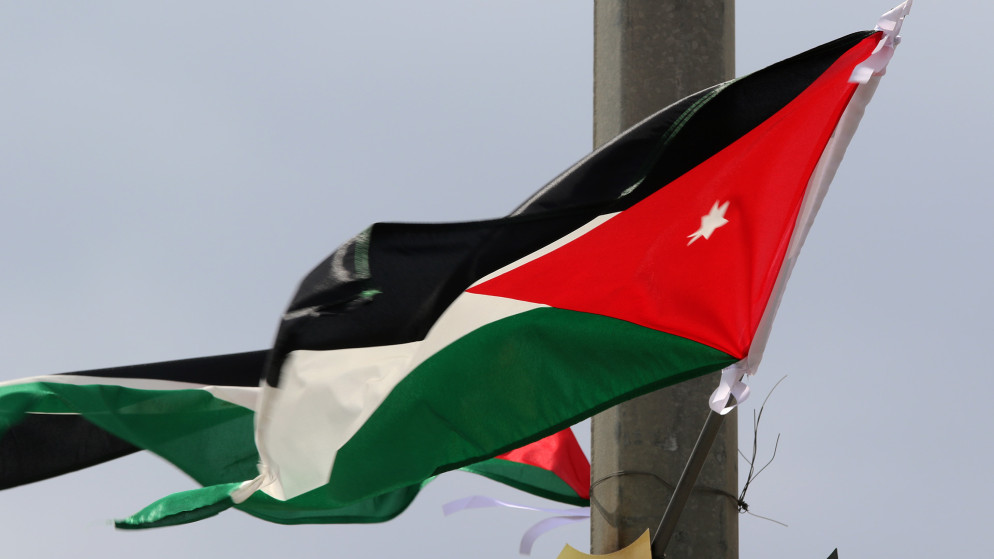 علم الأردن.