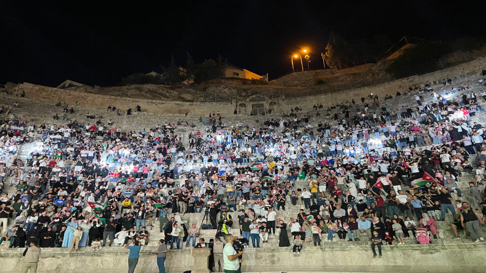صور من احتفالات الأردنيين بعيد الاستقلال الـ 79 في المدرج الروماني في عمّان