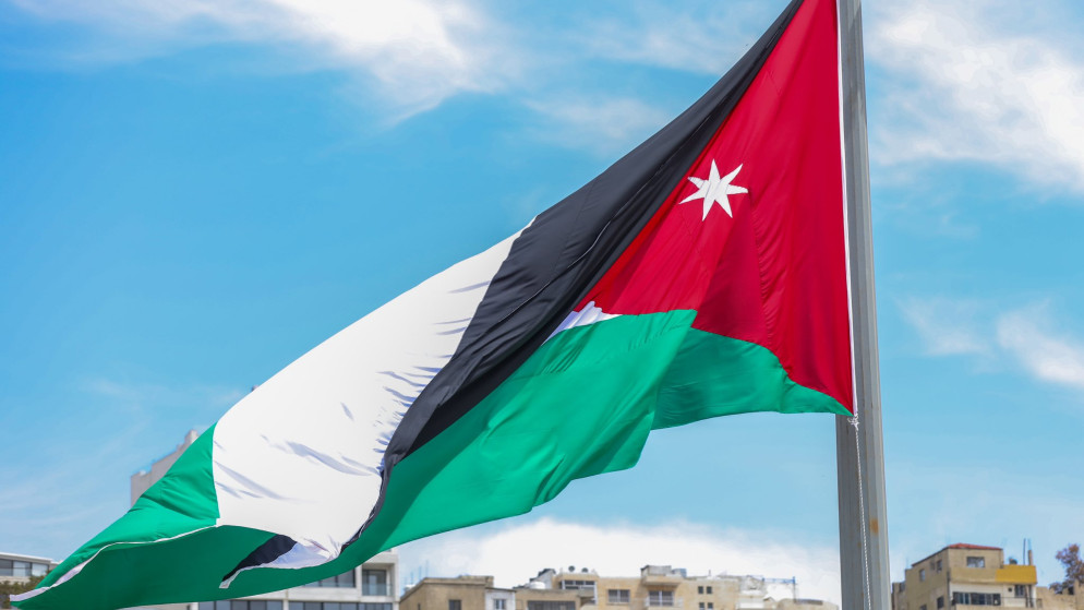 علم المملكة الأردنية الهاشمية.