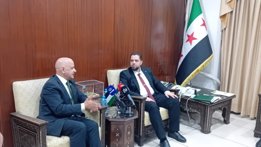 رئيس غرفة تجارة الأردن خلال زيارته إلى سوريا ولقاء مسؤولين فيها.