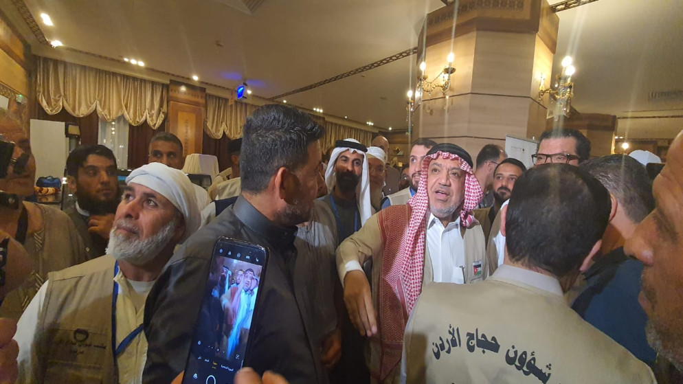 وزير الأوقاف والشؤون والمقدسات الإسلامية، محمد الخلايلة يتفقد حجاج البعثة الأردنية في المدينة المنورة