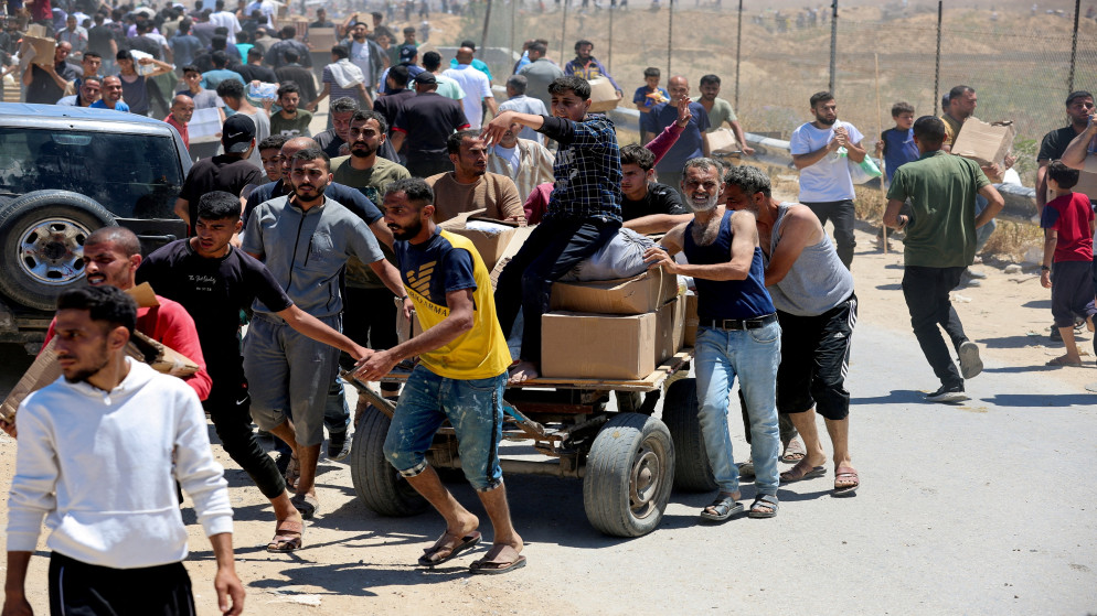 نازحون فلسطينيون في غزة.