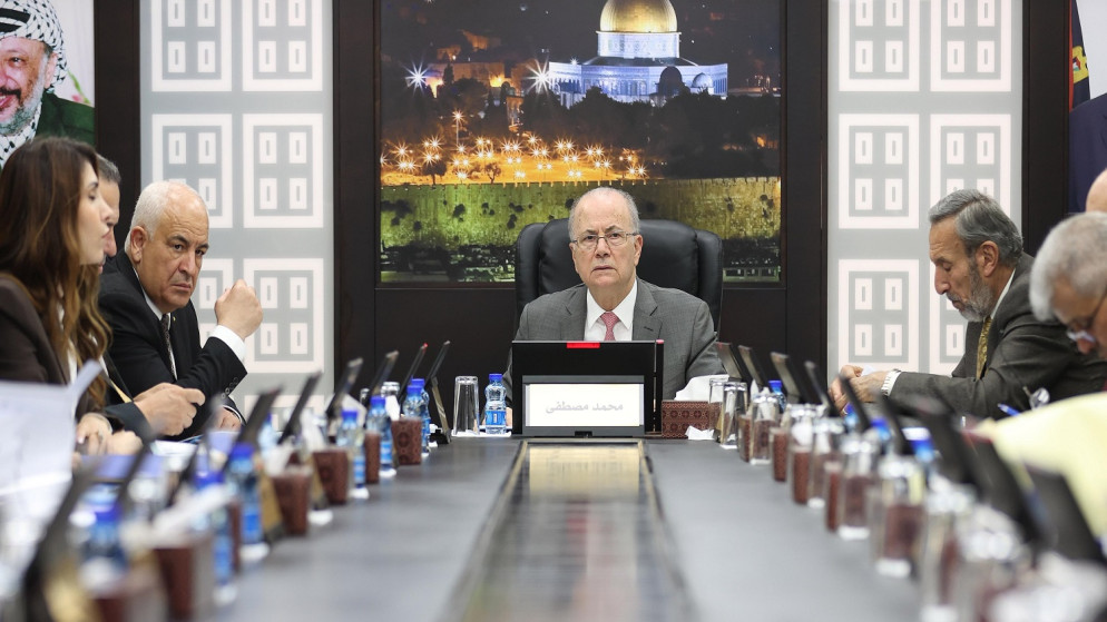 جلسة مجلس الوزراء الفلسطيني الأسبوعية.(وفا)