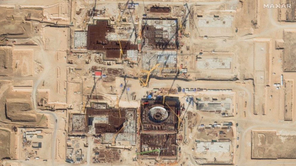صورة ملتقطة عبر الأقمار الصناعية لمفاعلات بوشهر الجديدة، 14 شباط 2025. (أ ف ب)