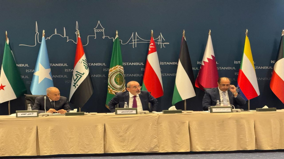 نائب رئيس الوزراء وزير الخارجية وشؤون المغتربين أيمن الصفدي يترأس اجتماع الدورة غير العادية لمجلس جامعة الدول العربية على المستوى الوزاري. (وزارة الخارجية)