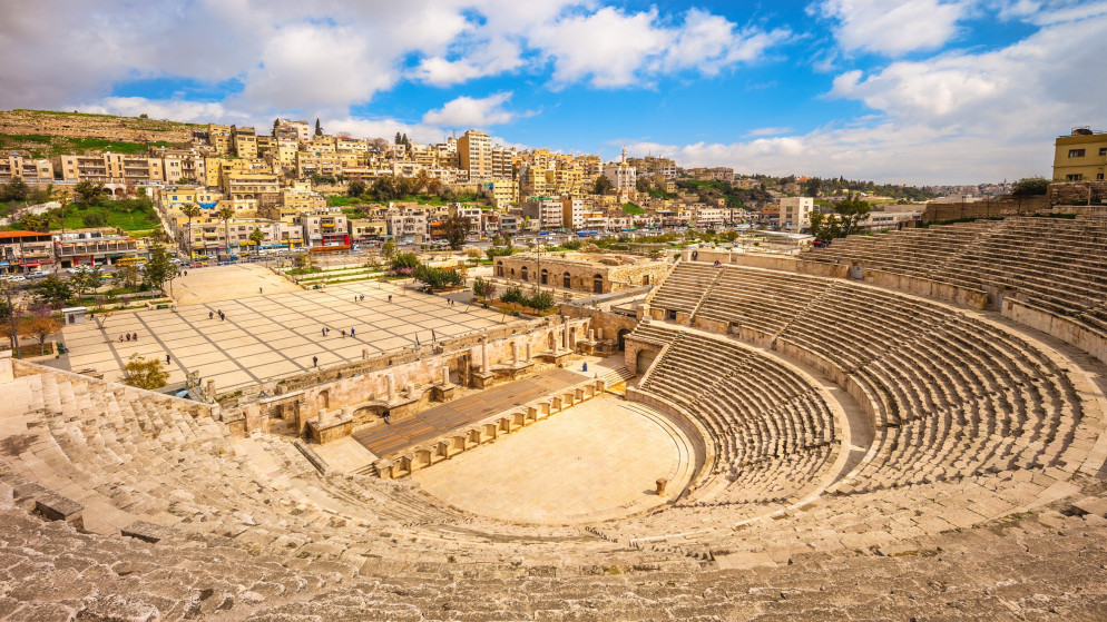 المدرج الروماني في وسط البلد بالعاصمة عمّان. (istockphoto)