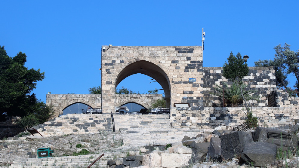 مبان آثرية في قرية أم قيس شمالي محافظة إربد. (المملكة)