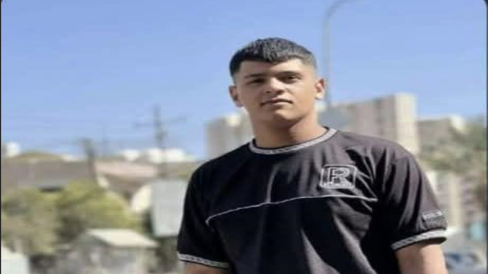 استشهاد أمجد نصار عواد حوشية (16 عامًا). (وفا)