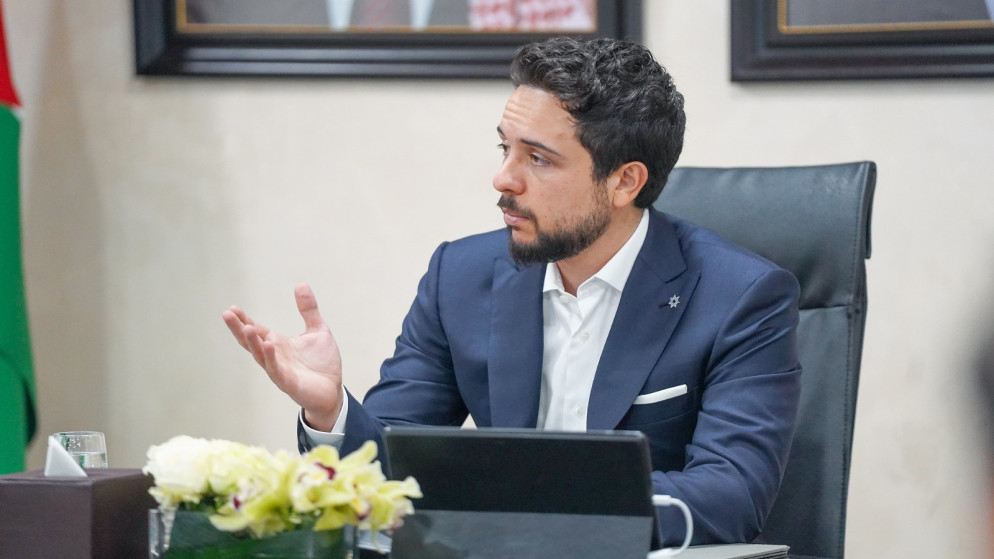 الأمير الحسين بن عبدالله، ولي العهد.