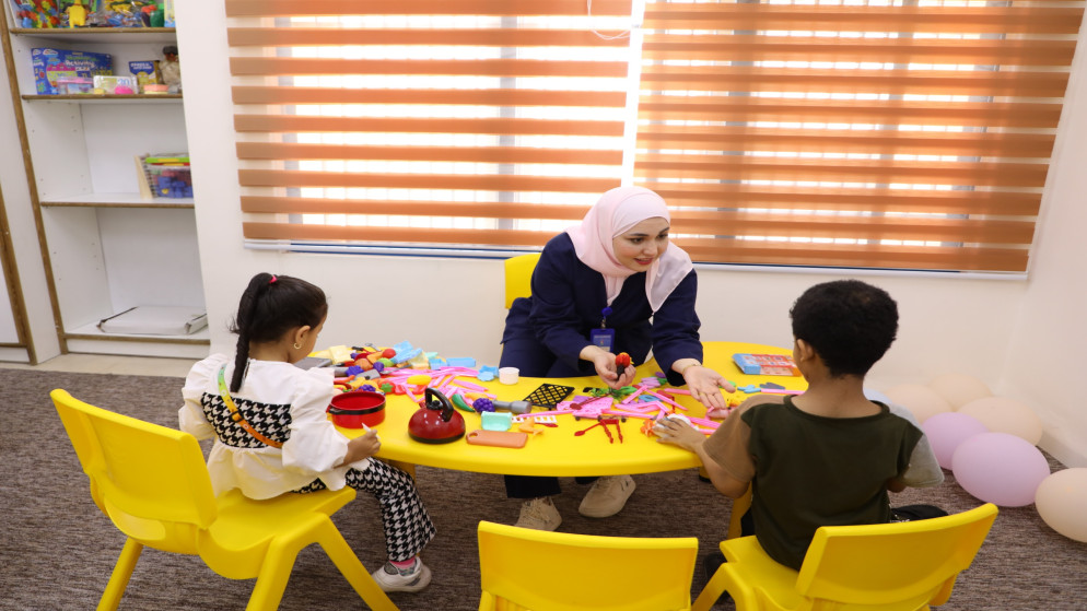 افتتاح المركز الوطني للتوحد في محافظة الزرقاء. (وزارة التنمية الاجتماعية)