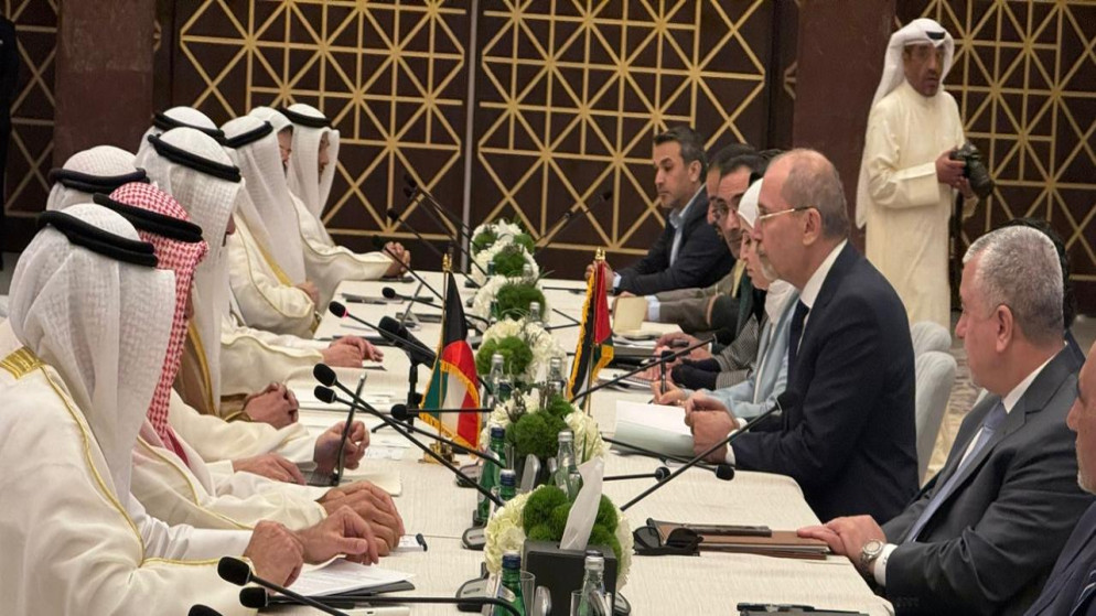 جانب من ترؤس نائب رئيس الوزراء وزير الخارجية وشؤون المغتربين أيمن الصفدي ووزير الخارجية الكويتي عبد الله علي اليحيا، أعمال الدورة الخامسة للجنة العليا المشتركة الأردنية - الكويتية.