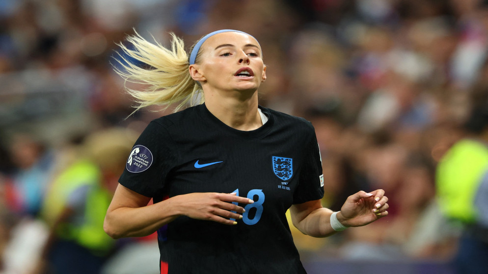 لاعبة منتخب إنجلترا كلوي كيلي.ستاد جنيف، لانسي، سويسرا - 22 يوليو 2025.(رويترز)