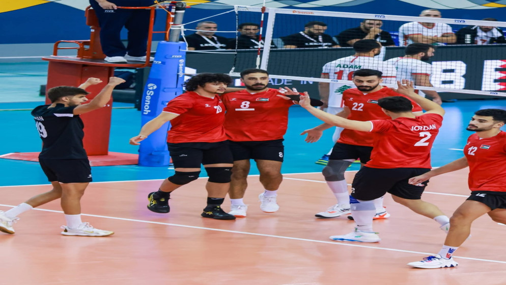 المنتخب الوطني للكرة الطائرة يحتل المركز السابع ببطولة غرب آسيا.